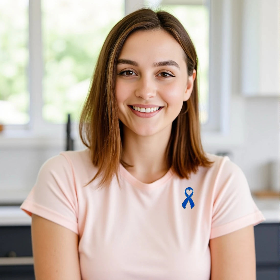 5/10/50/100Pcs Colon Cancer Awareness Pins Child Abuse Prostate Blue Ribbon Pins